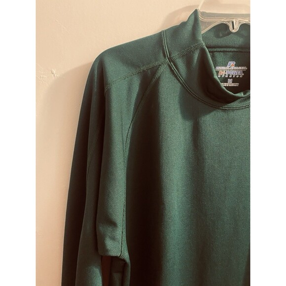 Russell Athletics Pullover Mens Sz M Green Dri Power Stretch Long Sleeve Shirt - Picture 6 of 16